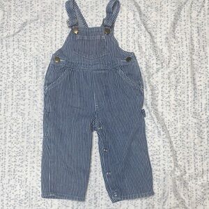 Striped Blue Kids Overalls